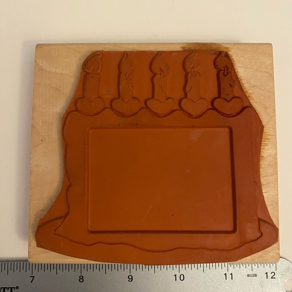 Rubber Stampede Z794G Birthday Cake Frame rubber stamp - Picture 2 of 6